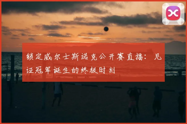 锁定威尔士斯诺克公开赛直播:见证冠军诞生的终极时刻